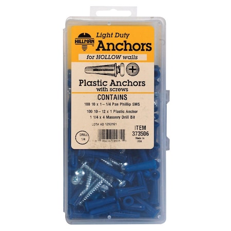 Aceds 10-12 Phillip Plastic Anchor Kit 5325857